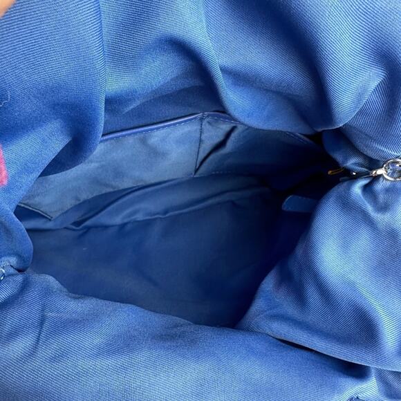 New York Cobalt Blue Leather Concealed Carry Tote w/ Nylon/Leather Clutch - Picture 13 of 13